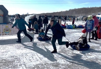 Семейная площадка стала одной из самых посещаемых на фестивале «Снежный путь»