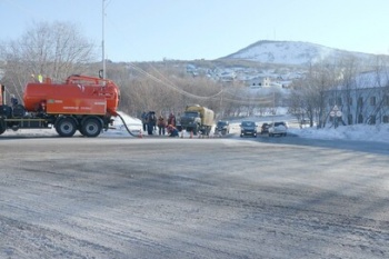 Авария не повлияла на водоснабжение жителей микрорайона "Сероглазка"